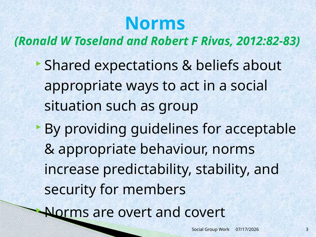 Unit 3 Group process and group dynamics 3.2 - slide 3 of 18