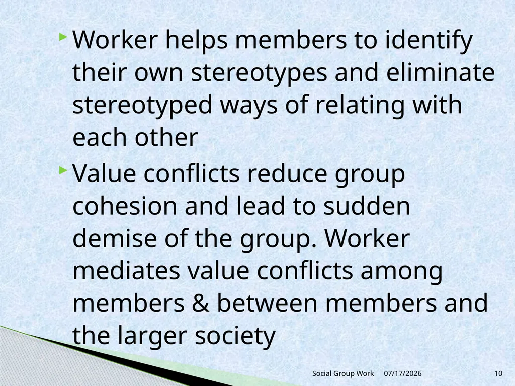 Unit 3 Group process and group dynamics 3.2 - slide 10 of 18