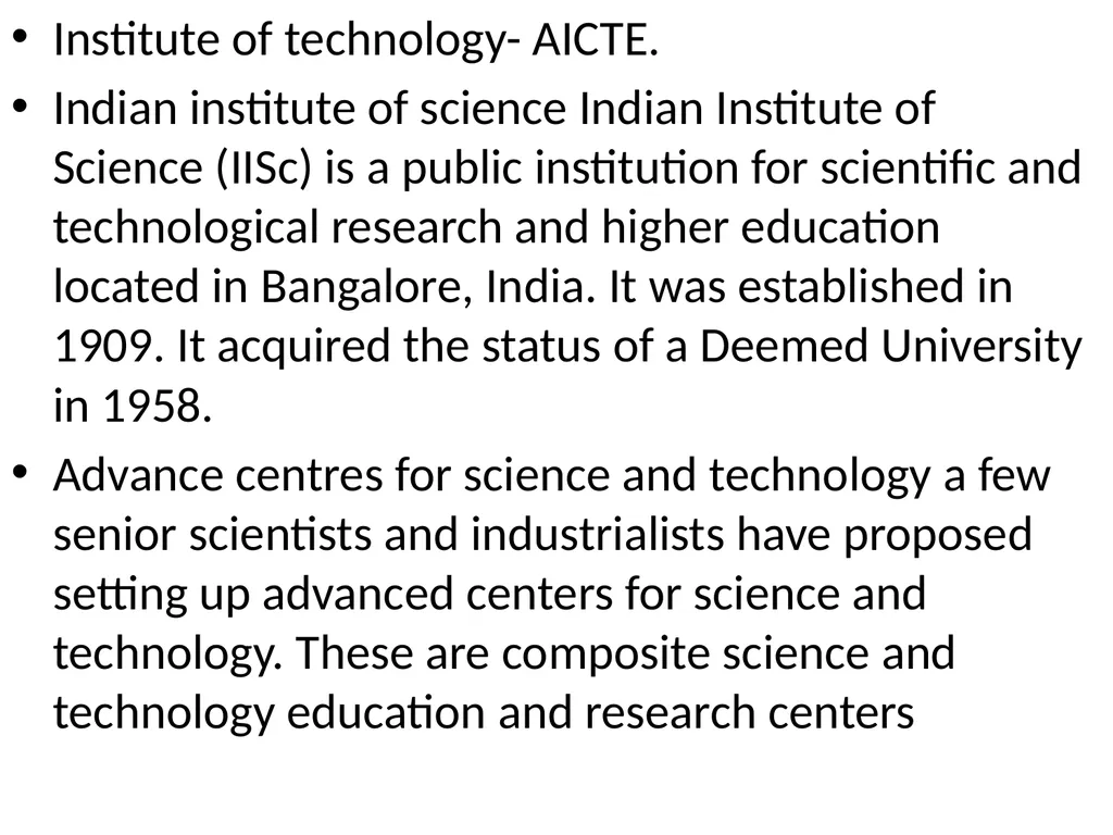 Science education in contemporary India At primary - slide 8 of 15