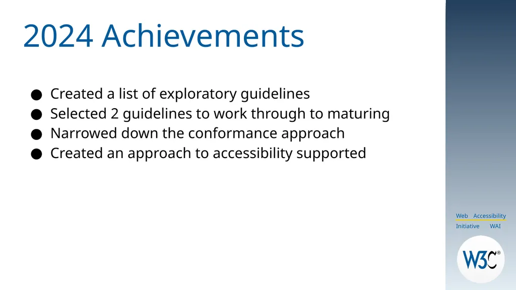 WCAG 3: The True Story! CSUN 2025 Slides are - slide 15 of 37