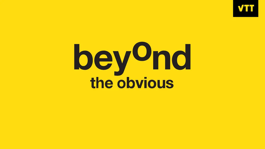 VTT – beyond the obvious Characterisation and - slide 16 of 16