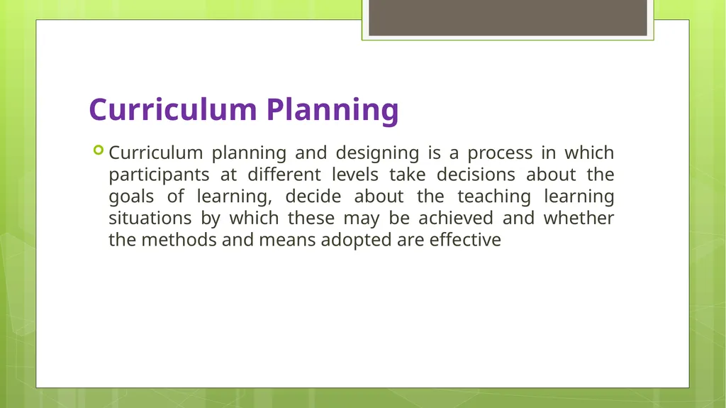 BED202: Unit 2 Dimensions of Curriculum By: - slide 17 of 68
