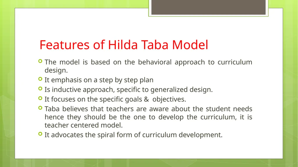 BED202: Unit 2 Dimensions of Curriculum By: - slide 39 of 68