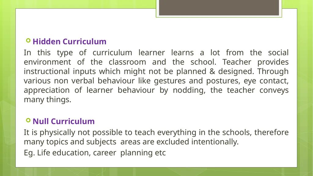 BED202: Unit 2 Dimensions of Curriculum By: - slide 9 of 68