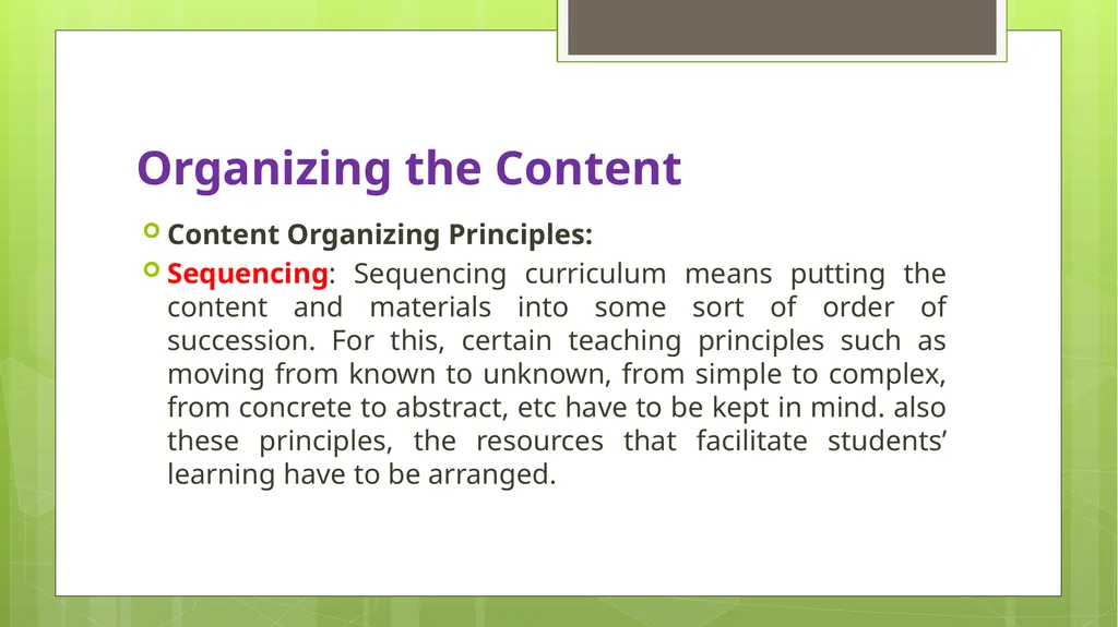 BED202: Unit 2 Dimensions of Curriculum By: - slide 28 of 68