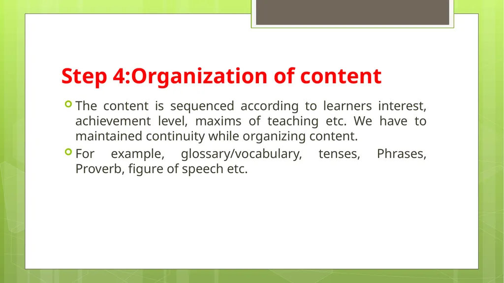 BED202: Unit 2 Dimensions of Curriculum By: - slide 45 of 68