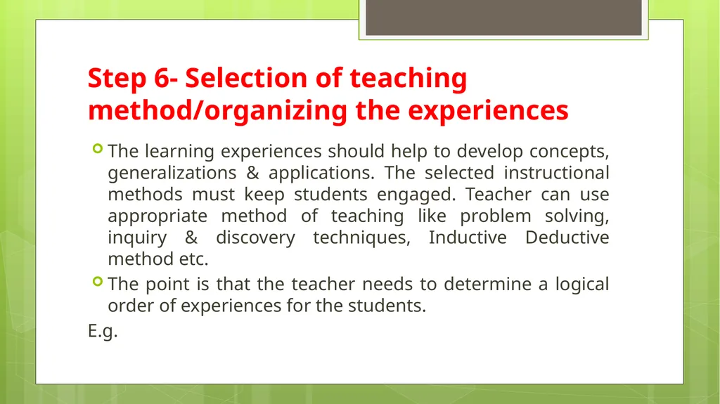 BED202: Unit 2 Dimensions of Curriculum By: - slide 47 of 68