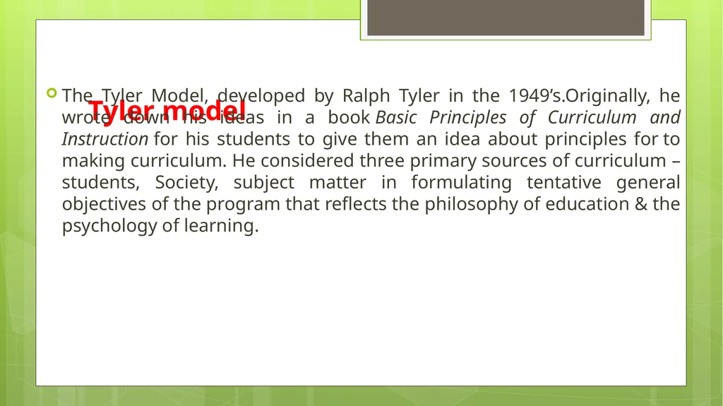 BED202: Unit 2 Dimensions of Curriculum By: - slide 51 of 68