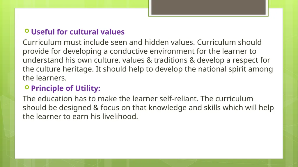 BED202: Unit 2 Dimensions of Curriculum By: - slide 15 of 68