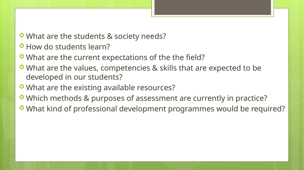BED202: Unit 2 Dimensions of Curriculum By: - slide 21 of 68