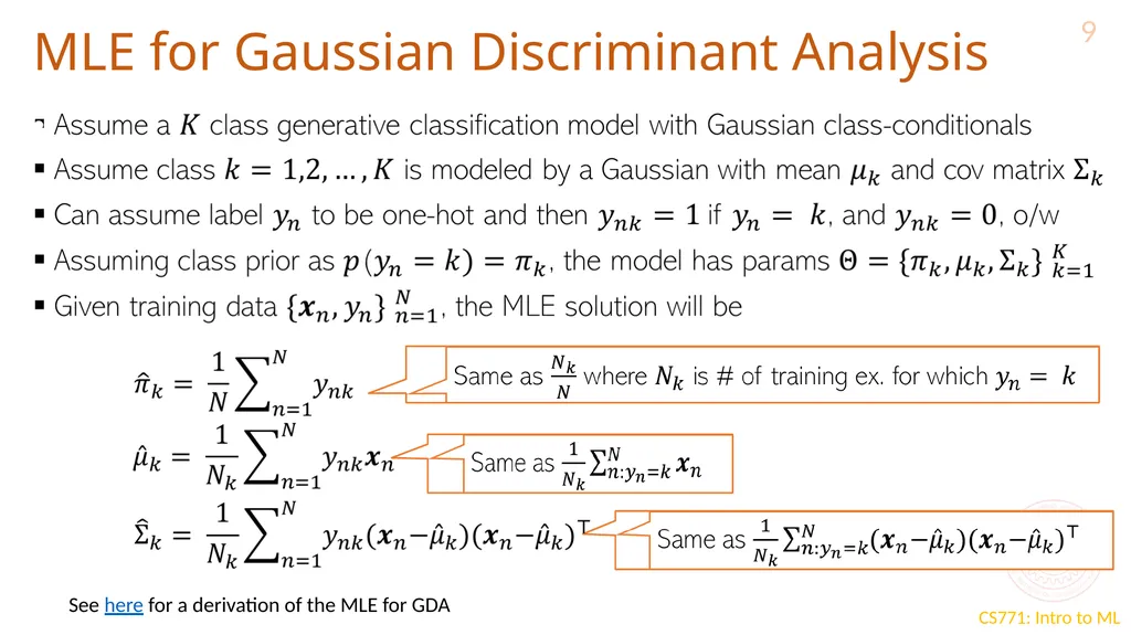 Expectation Maximization CS771: Introduction to - slide 9 of 16