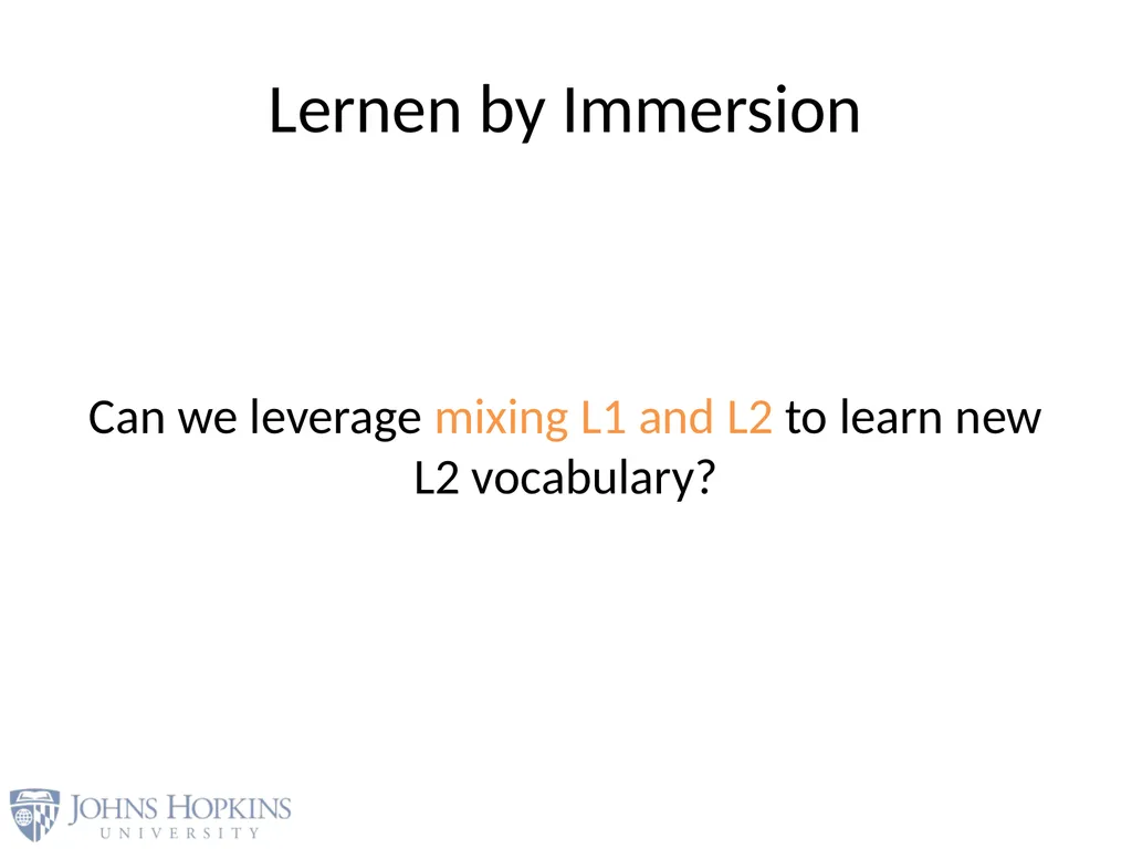 User Modeling in Language Learning with Macaronic - slide 11 of 73