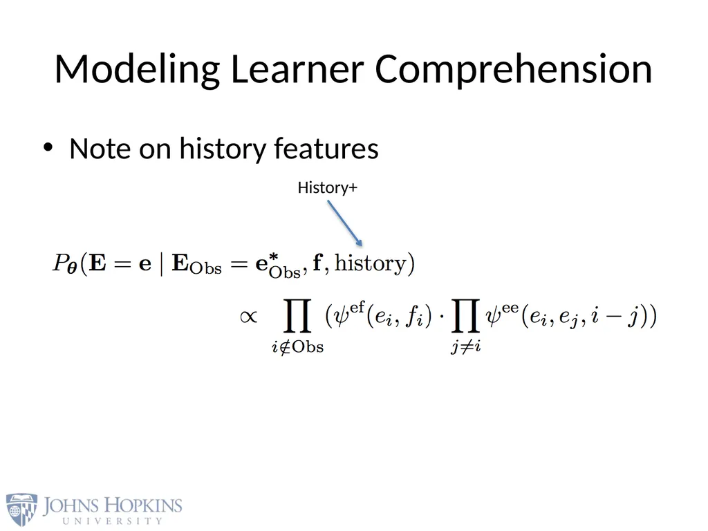 User Modeling in Language Learning with Macaronic - slide 41 of 73