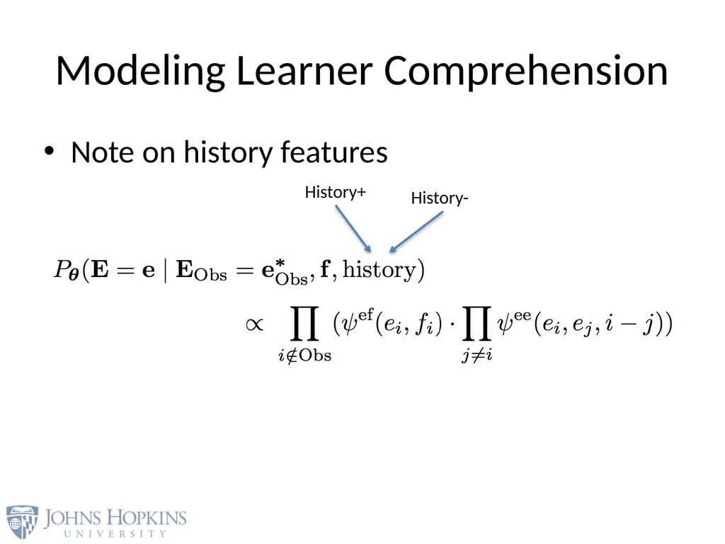 User Modeling in Language Learning with Macaronic - slide 42 of 73