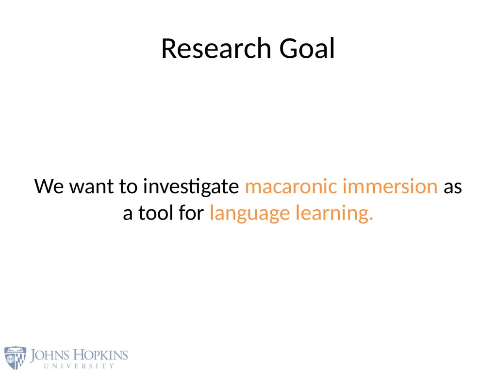 User Modeling in Language Learning with Macaronic - slide 15 of 73