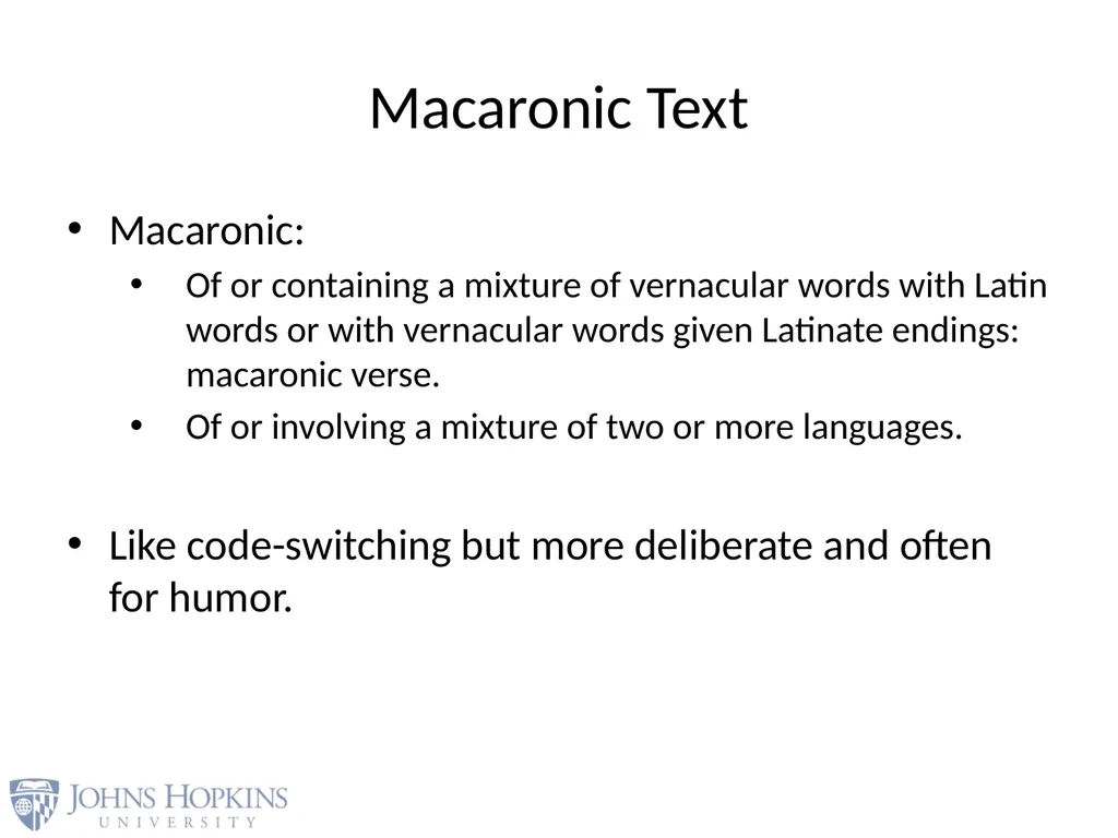 User Modeling in Language Learning with Macaronic - slide 14 of 73
