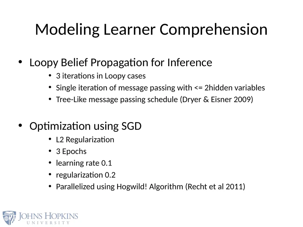 User Modeling in Language Learning with Macaronic - slide 43 of 73