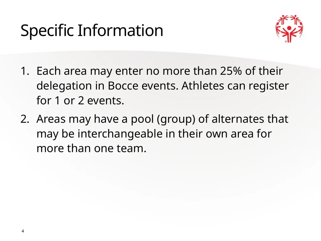 Bocce 1 The Basics Sport season: April - June - slide 4 of 23