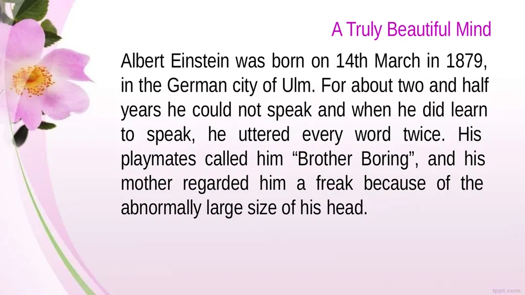 A Truly Beautiful Mind Class IX Prose THEME This - slide 6 of 18