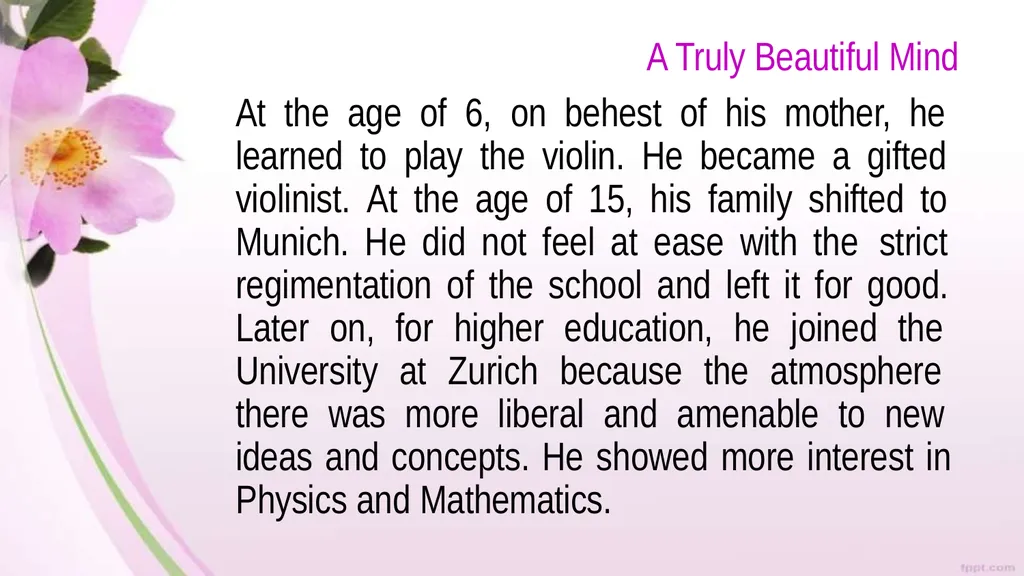 A Truly Beautiful Mind Class IX Prose THEME This - slide 8 of 18