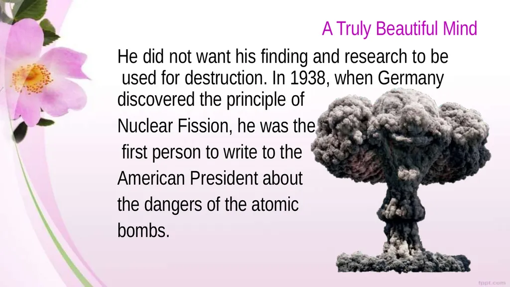 A Truly Beautiful Mind Class IX Prose THEME This - slide 13 of 18