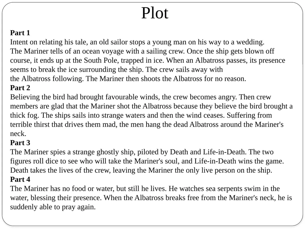 The Ancient Mariner Samuel Taylor Coleridge - slide 4 of 6