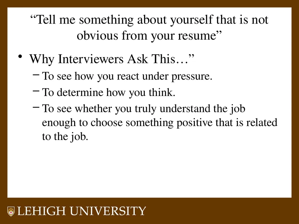 Some Common Interview Questions Exposed Lynn - slide 10 of 22
