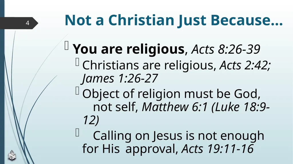 Are You Truly A Christian? Scripture Reading: John - slide 4 of 13