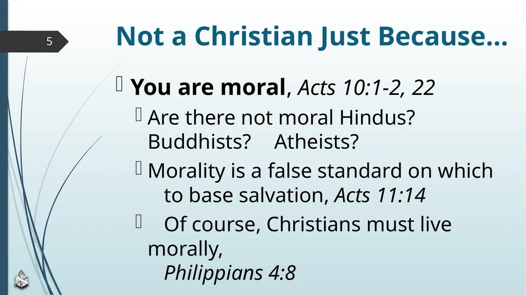 Are You Truly A Christian? Scripture Reading: John - slide 5 of 13
