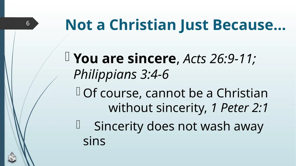 Are You Truly A Christian? Scripture Reading: John - slide 6 of 13