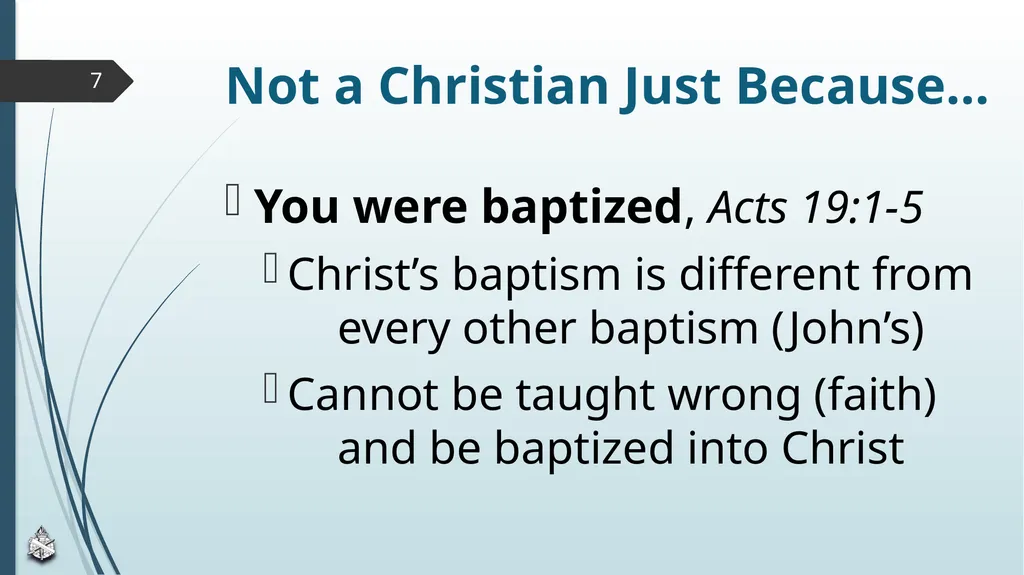 Are You Truly A Christian? Scripture Reading: John - slide 7 of 13