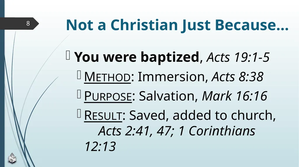 Are You Truly A Christian? Scripture Reading: John - slide 8 of 13