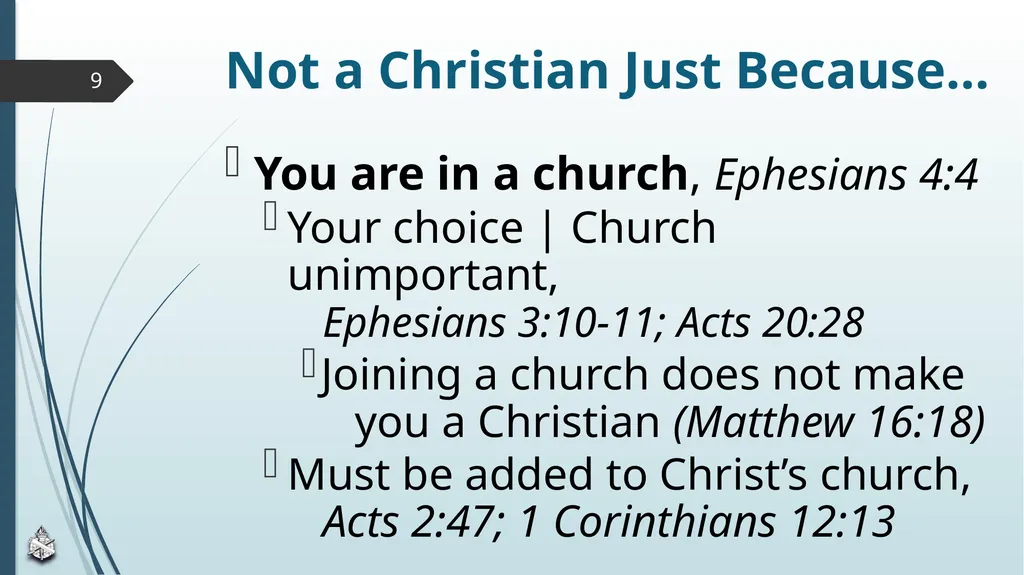Are You Truly A Christian? Scripture Reading: John - slide 9 of 13