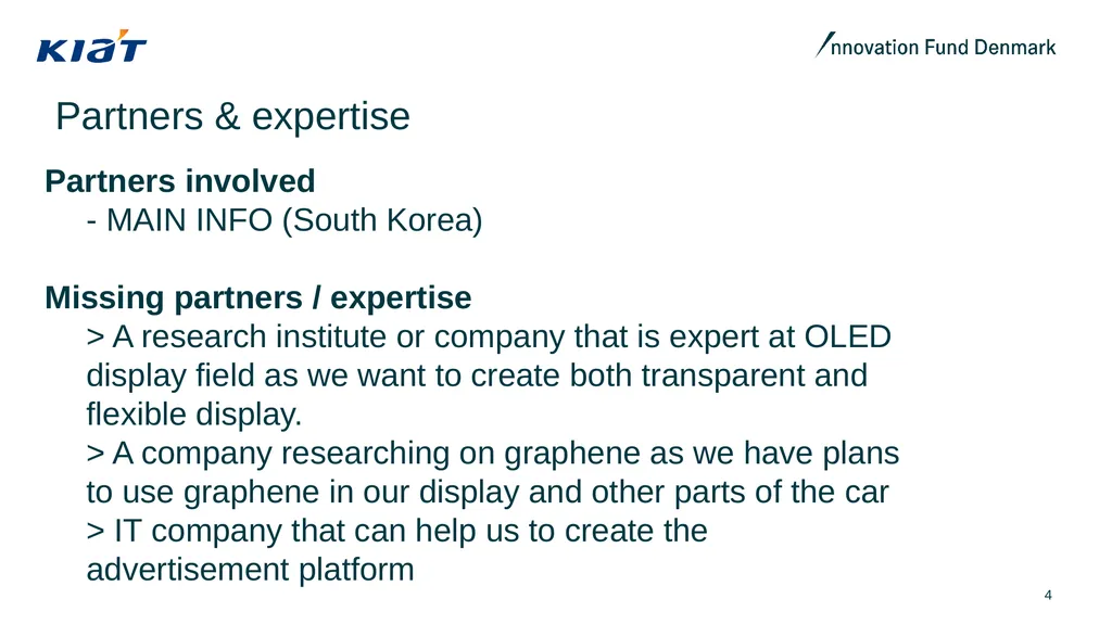 FTICOD - FLEXIBLE TRANSPARENT IN CAR OLED DISPLAY - slide 4 of 5
