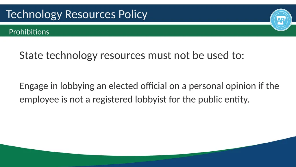 Technology Resources Policy Act 504 Applies to all - slide 4 of 8
