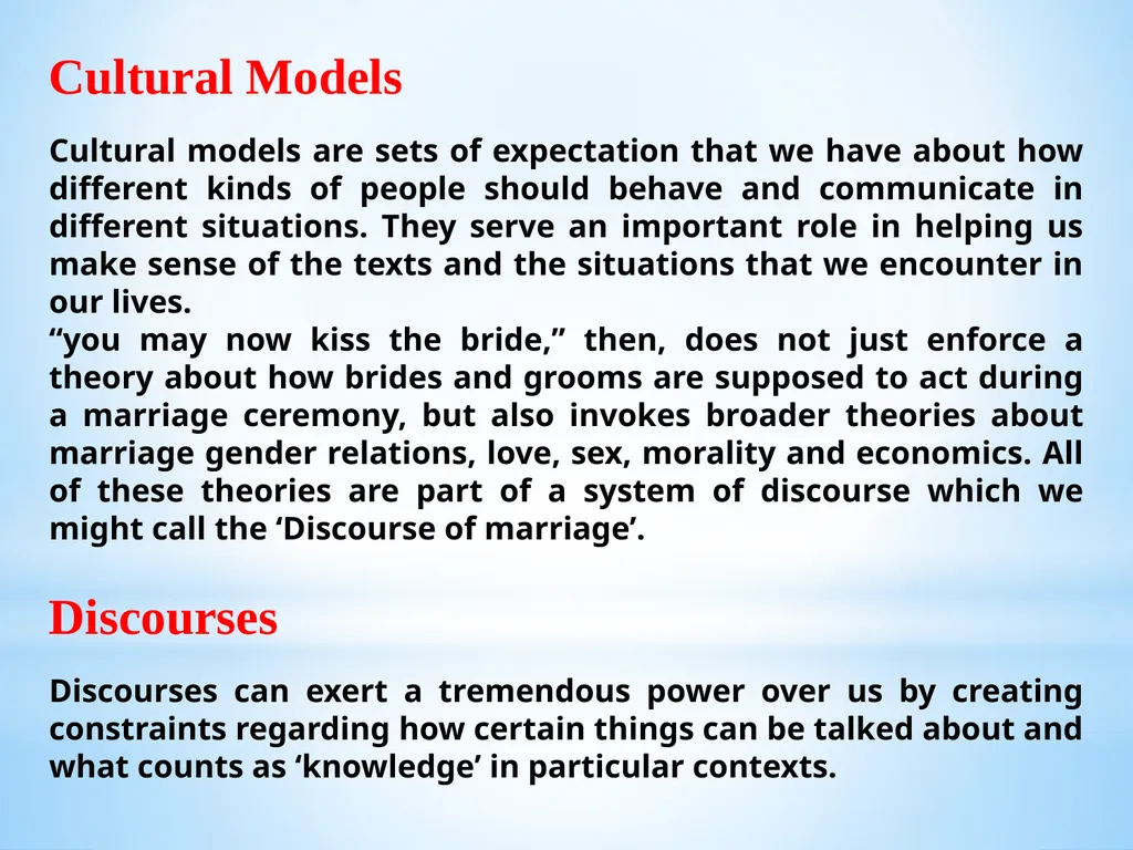 WHAT IS DISCOURSE ANALYSIS ? Discourse analysis - slide 12 of 23