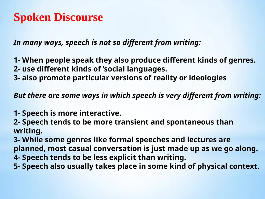WHAT IS DISCOURSE ANALYSIS ? Discourse analysis - slide 13 of 23