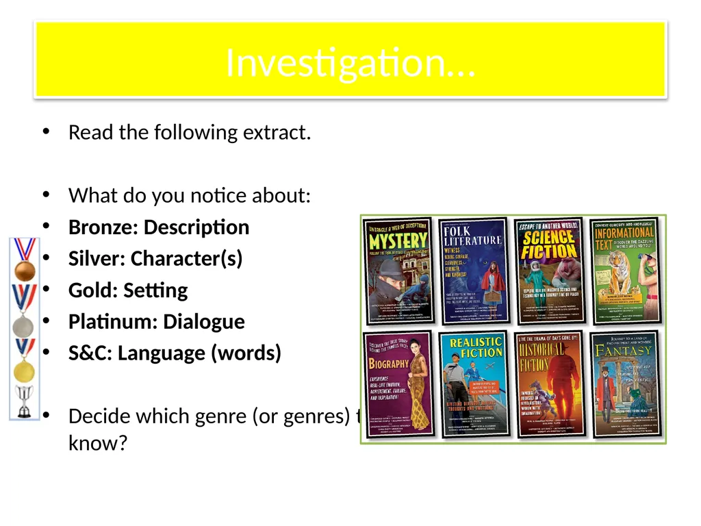 Learning Aim: Creating a fantasy world using the - slide 10 of 17