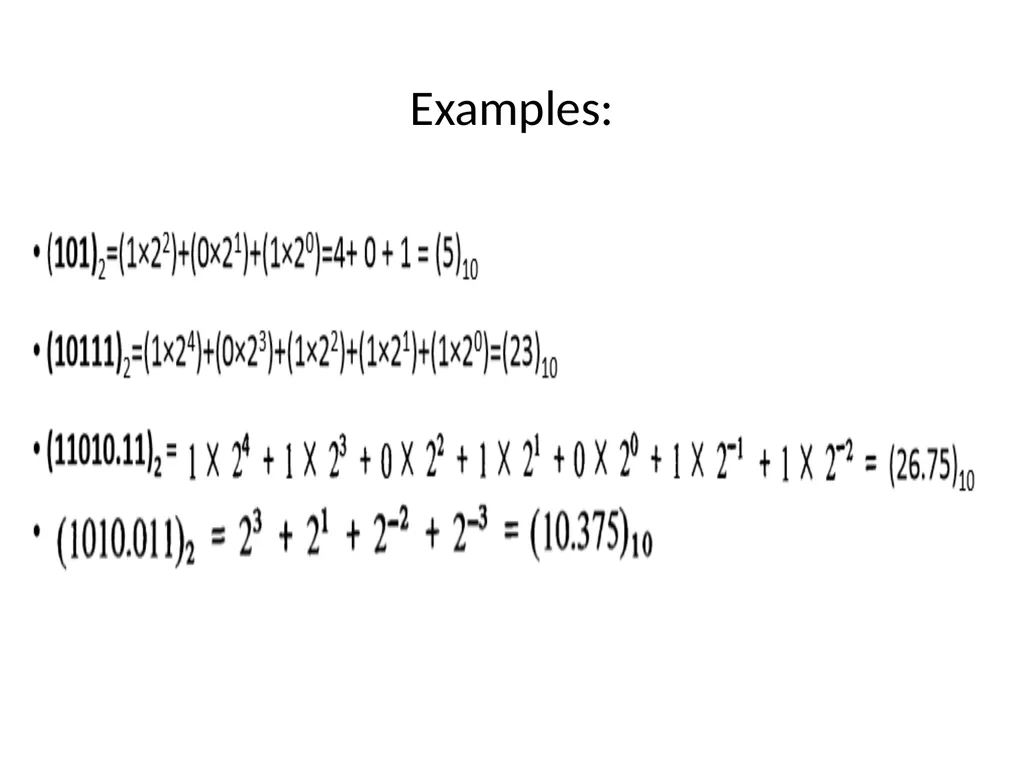 Conversion of Number system Unit Outcome: 1a. - slide 6 of 31