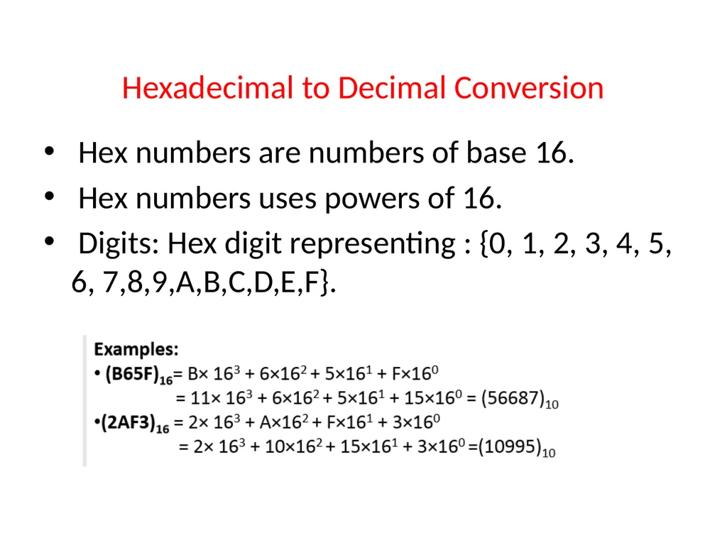 Conversion of Number system Unit Outcome: 1a. - slide 12 of 31