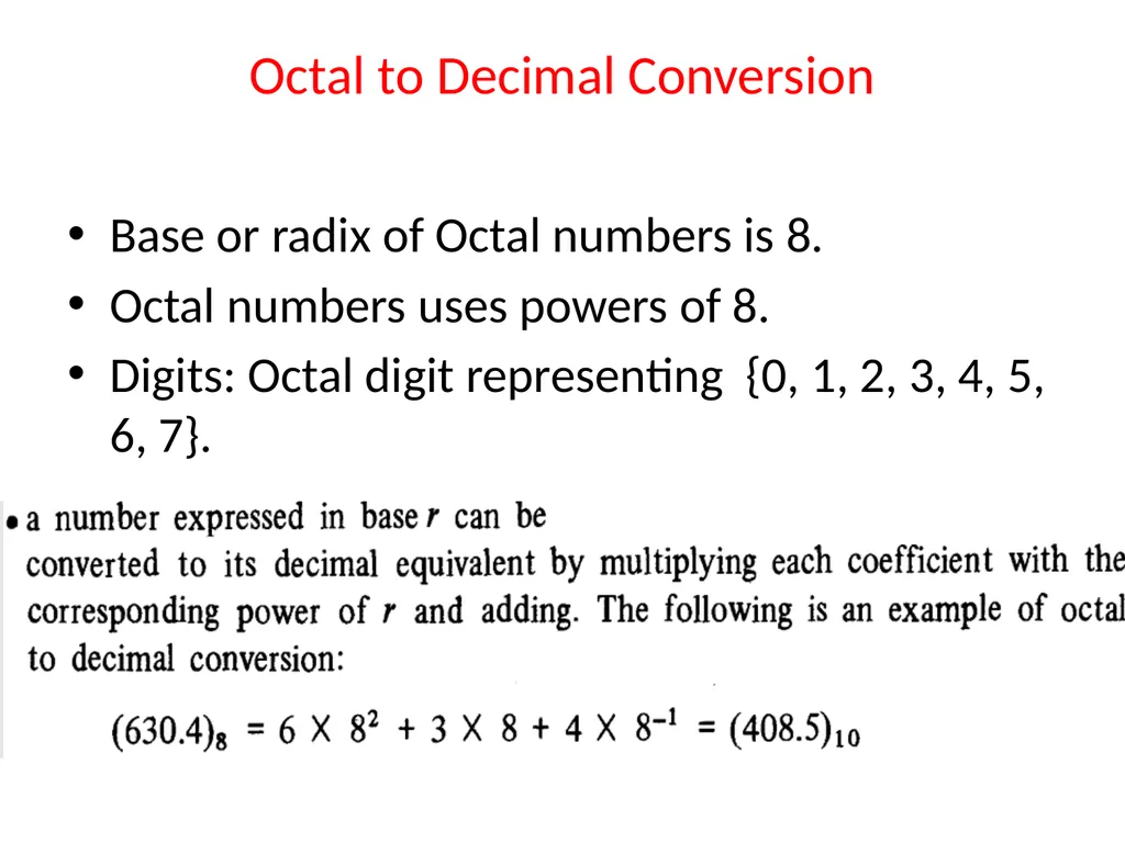 Conversion of Number system Unit Outcome: 1a. - slide 8 of 31