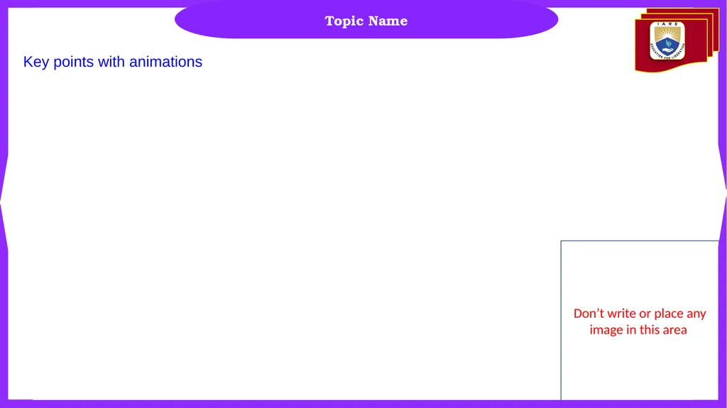 Key points with animations Topic Name Key points - slide 1 of 15