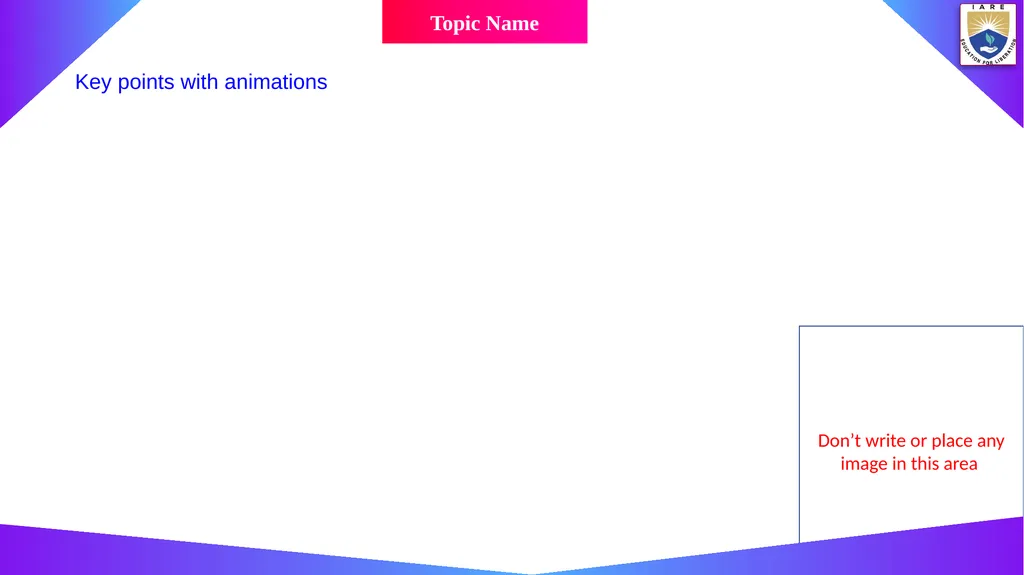 Key points with animations Topic Name Key points - slide 4 of 15