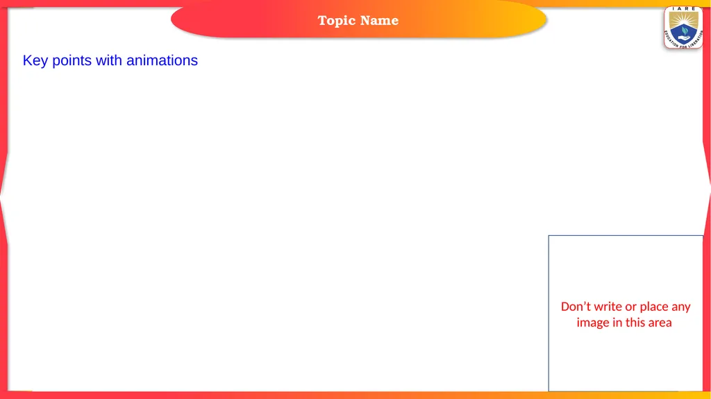 Key points with animations Topic Name Key points - slide 5 of 15
