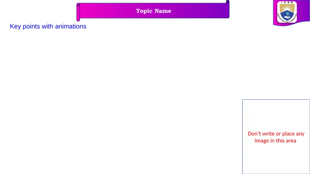 Key points with animations Topic Name Key points - slide 8 of 15