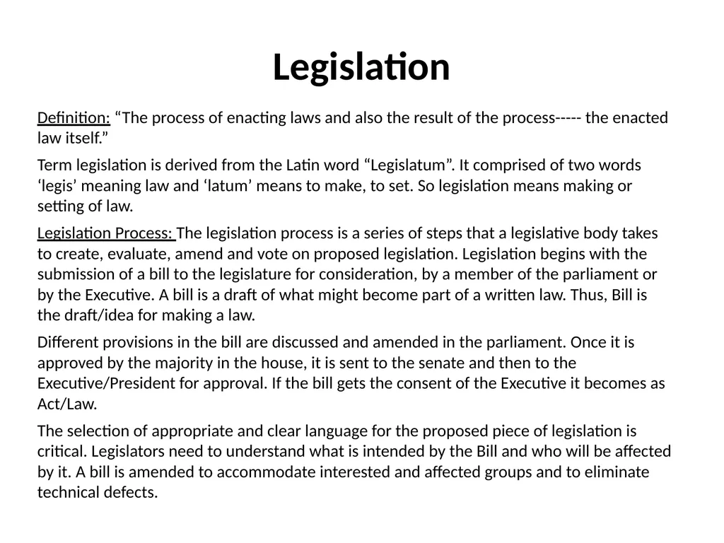 Social legislation “Laws are codified form of - slide 4 of 30