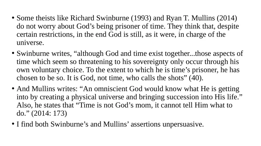 Some Issues Concerning God’s Nature and Attributes - slide 16 of 31