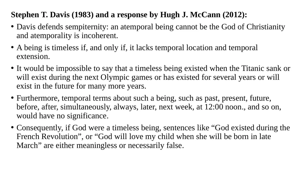 Some Issues Concerning God’s Nature and Attributes - slide 9 of 31