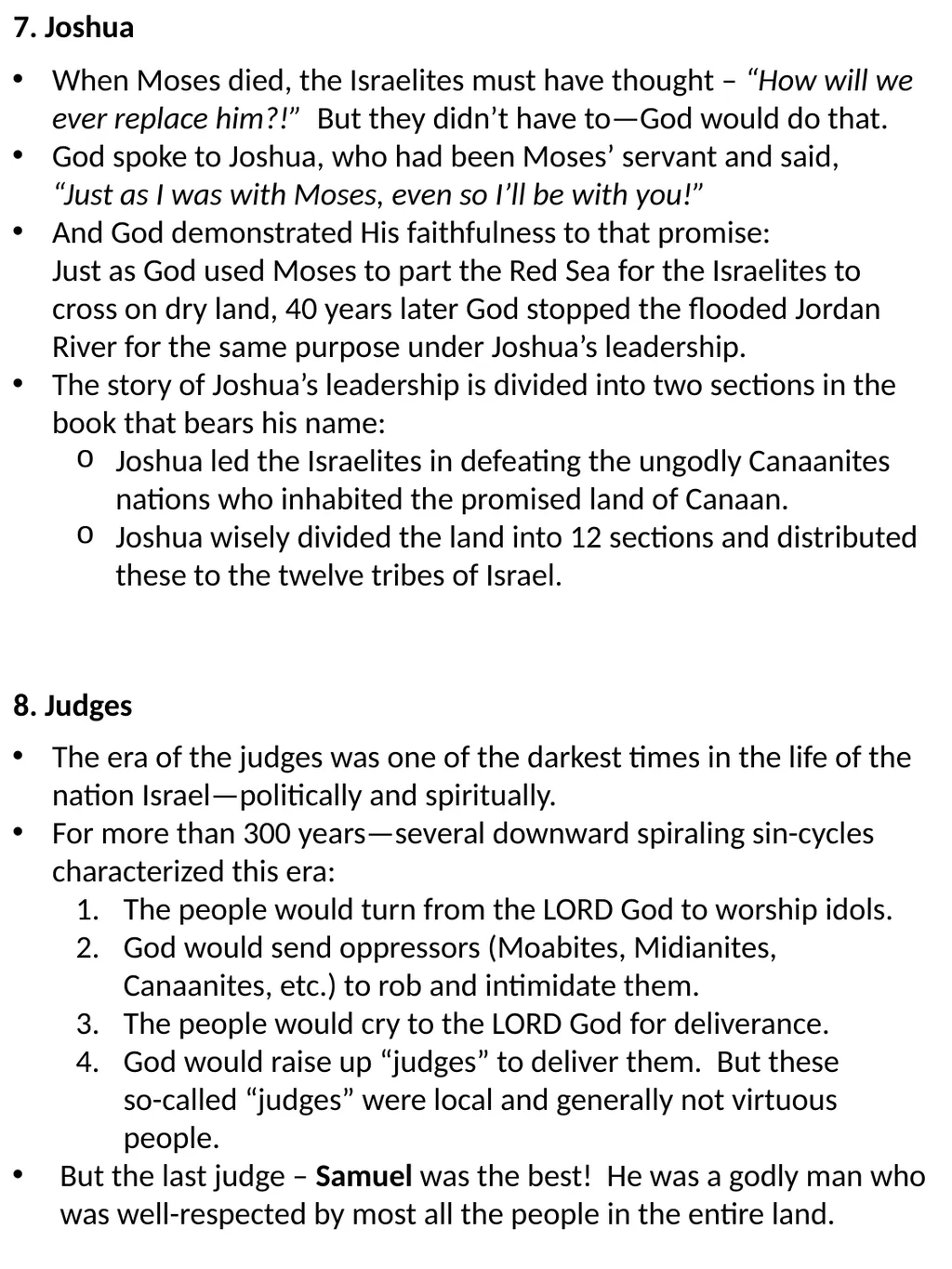 1. Creation 2. Fall “In the beginning” only God - slide 4 of 6