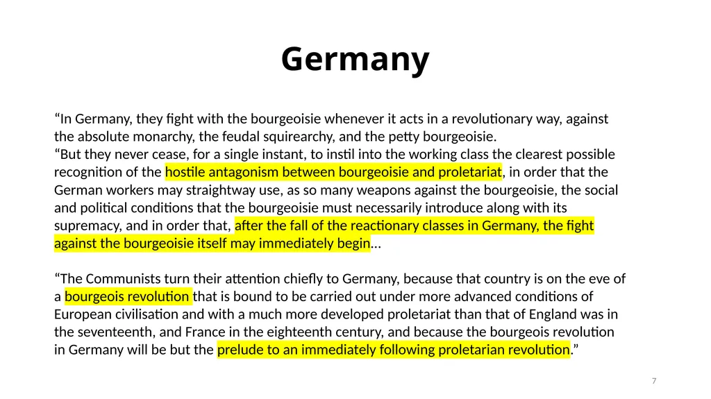 Session 4: Class and revolution “The remarks on - slide 7 of 14